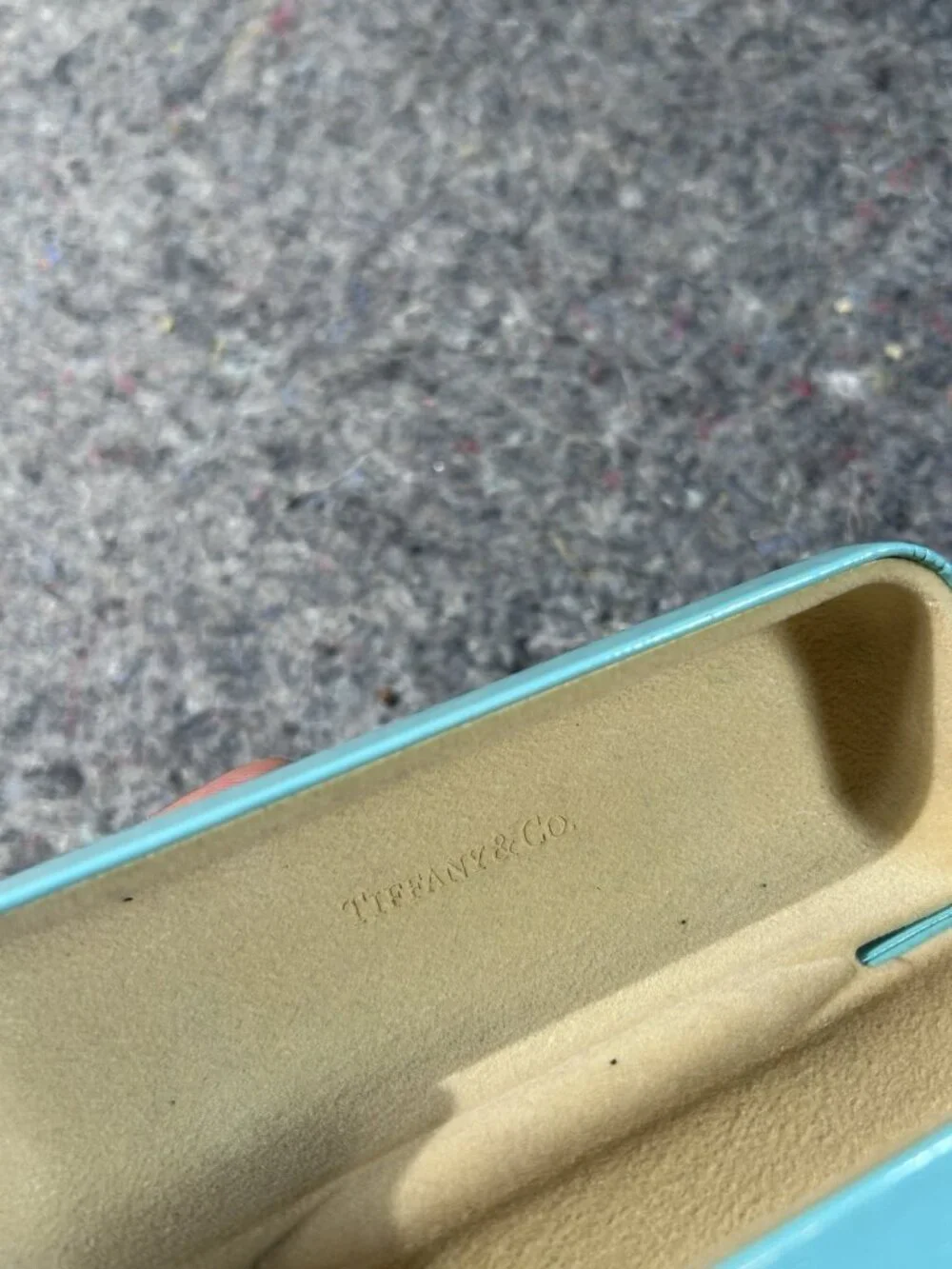 Tiffany & Co Sunglasses Eye Glasses Hard Case Clamshell Blue Case Only